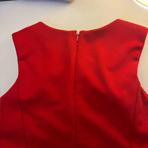 Calvin Klein Red Sleeveless Wide-Leg Jumpsuit – Size 6 - Picture 5 of 8